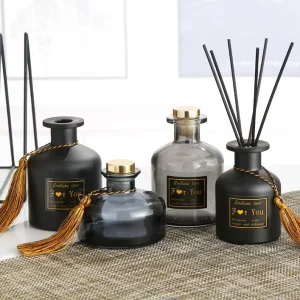 50ml 100ml 150ml 200ml Aromatherapy Home Fragrance Empty Glass Reed Diffuser Bottle