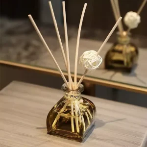 50ml 100ml 150ml 250ml Flint Square Scent Stick Household Office Luxury Air Refresh Aroma Set Reed Diffuser Oil Glass Bottle