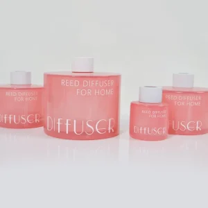 50ml 150ml 500ml Pink Round Empty Aroma Glass Reed Diffuser Bottle