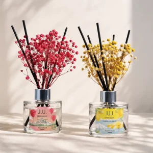 50ml 200ml Reed Diffuser Set Alcohol Free Long Lasting Home Fragrance for Small Business Private Label Gift Set Art