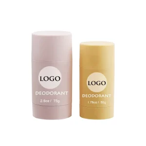 50ml 75ml Custom Empty Biodegradable PCR ABS Twist up Deodorant Stick Antiperspirant Round Tube Container