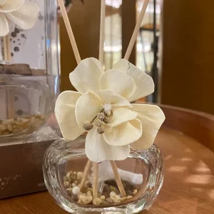 50ml Fragrance Custom Solar Flower Reed Diffuser Gift Set Box Essential Oil Home Diffuser Bottles Perfume