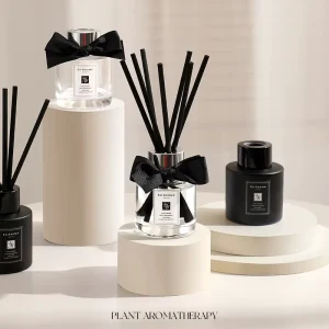 50ml Fruit Floral Reed Diffuser Essential Oil Fragrance Diffuser with Multiple Scents Long Lasting for Home Office Decor
