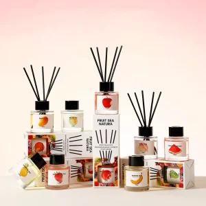 50ml Fruity Reed Diffuser Luxury Aroma Home Fragrance Eco-Friendly Air Fresheners Aromatherapy Essential Oil Reed Diffuser Set