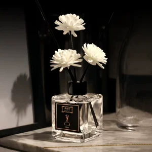 50ml Glass Reed Diffuser Set with Custom Scent for Home Hotel and Car Use