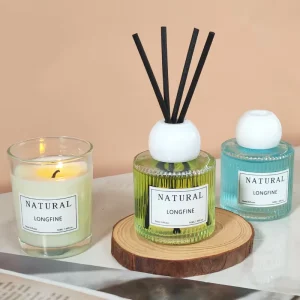 50ml Home Decor Aromatherapy Long Lasting Fragrance Essential Oil Scent Reed Diffuser for Bathroom Room