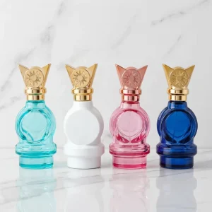 50ml Luxury Perfume Bottle Transparent Colored Glass Perfume Bottle Custom Screen Printed Perfume Empty Bottle