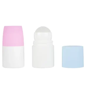 50ml PP Round Roll On Deodorant Stick Bottle Empty Antiperspirant Travel Perfume Essential Oil Custom Color Screw Cap UV Printed