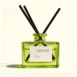 50ml Popular Fashionable Design Reed Diffuser Bottle With Cork Decorative Glass Bottle Reed Diffuser With Stick