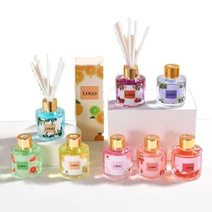 50ml and 100ml Reed Diffuser Set with Fruit Series Fragrance Oil