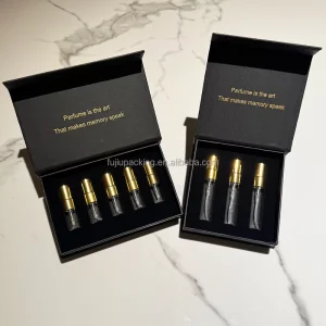 5Pcs Set Women’s Parfum Fragrance Men Women Portable Mini Perfume Set Flower Fragrance Perfume Spray Sample Gift Box Kit