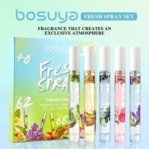 5pcs Fragrance Spray Set Long Lasting Vanilla Potpourri Scent Body Hair Perfume Mist Portable Gift Box Liquid