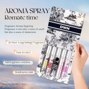 5pcs Set 10ml Portable Pocket Perfume Spray 24H Long Lasting Aroma Spray Women Eau De Parfum Travel Gift Set