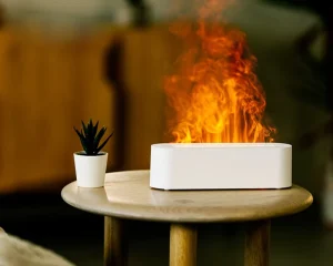 5v Essential Oil Diffuser 7 Color Led Night Light USB Flame Aroma Diffuser Ultrasonic Mist Air Humidifier for Home