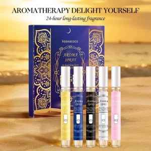 5x10ml Mini Travel Dubai Perfume Set 24 Hours Lasting Fragrance Aroma Spray Gift Box Non alcohol Ebony Orchid Women s Perfumes