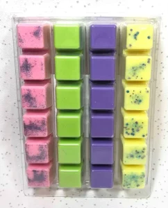 6 Cavity Clear Empty Plastic Wax Melt Container Wax Melt Wickless Candles Soap Wax Melt Clamshell Mold