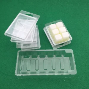 6 Cavity Wax Melts Clamshell Plastic Wax Melts Clam Shell Wax Tart Melts Mold Custom Wax Melt Clamshells Packaging