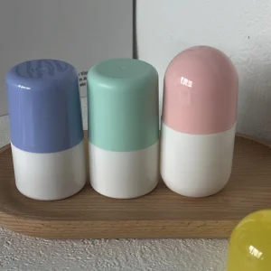 60ml Round & Flat Cap Roll On Bottle with Screw Cap Antiperspirant Deodorant Cosmetic Applicator 30ml Screw Cap Sealed Bottle