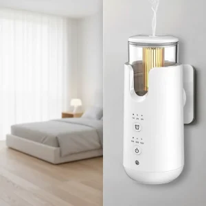 7-Color Waterless Aroma Diffuser with Atmosphere Light, Light Sensor, Ultra Quiet, Bedroom Fragrance Oil Scent Diffuser