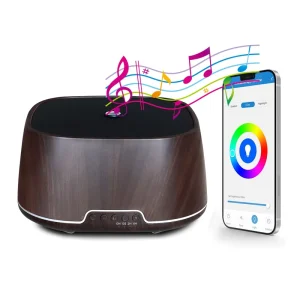 700ml Electric Luxury Home Essential Oil Aroma Diffuser Ultrasonic Humidifier WiFi App Remote Control Plastic Tabletop 1 Year