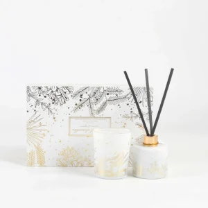 70g Candle and 50ml Reed Diffuser Gift Set, 16h Scented Candle