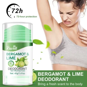 72 Hours Deodorant Stick Long Lasting Lime Scent Underarm Remove Odor Unisex Body Deodorant Antiperspirant Stick