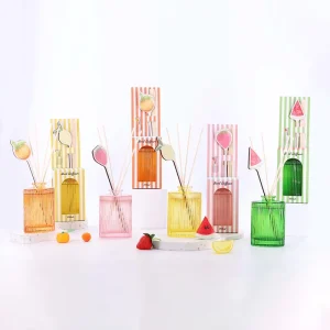 80ml 180ml Factory Direct Colored Glass Aromatherapy Home Reed Diffuser