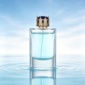 80ml Unique Rectangle Perfume Bottle Glass Empty Spray Bottles with Luxury Cap