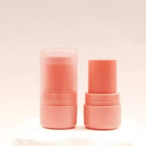 8g Jelly Sun red Rotatable Straight Deodorant Stick Antiperspirant Lip Balm Lipstick Tube Screen Printing PCTG/HDPE