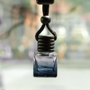 8ml 10ml Five Line Screw Cap Square Glass Empty Bottle Perfume Essential Oil Car Hanging Diffuser Wood Indoor Aroma Decoration