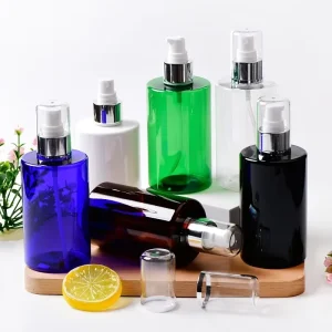 8oz Blue White Amber for Black PET Plastic Screen Printed Fragrance Bottle Mist Sprayer for Room Sprays Durable Bottles