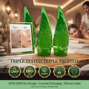 99% High Purity Organic Herbal Aloe Vera Gel Face Body Moisturizer with Lightening Hydration for All Skin Types Korean Brand