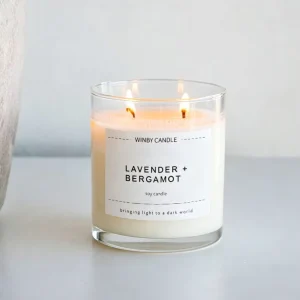A07T Luxury Private Label Two Wicks Soy Wax Tumbler Jar Scented Candles With Gift Box For Home Decoration