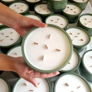 AIKUN Custom Home Decoration Fragrance Candles Jar Luxury White Black Glass Scented Candle