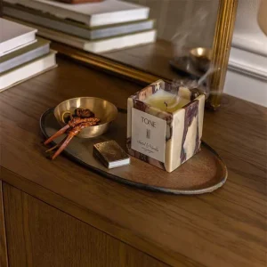 AIKUN Latest Customizable Marble Square Scented Candles With Fragrant Scents for Air Purification