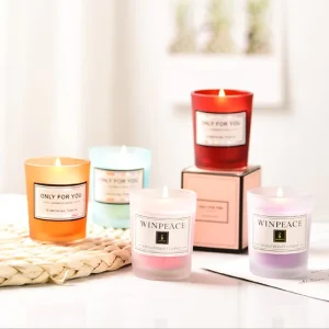 AIKUN Luxury Custom Logo Bougies Private Label Candeles Soy Wax Candle Aromatherapy Candela Scented Candles