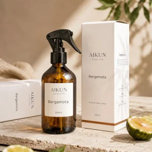 AIKUN Private Label Custom Logo Long Lasting Alcohol Free Mist Room Spray for Hotel Bedroom Bathroom Use
