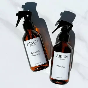 AIKUN Retail Ready Gift Boxed Private Label Deodorizing Fragrance Spray Room Spray for Spa Salon Guest Room Use