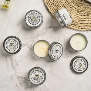 AQUILON Eco Aesthetic Tinplate Scented Candle Wellness Scents Gourmand Manufacturer