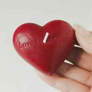 Aesthetic I LOVE U Scented Candle Colorful Room Decoration Heart Candle for Room Decor Home Bedroom Table Ornament Item