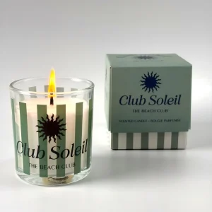 Aesthetic Scented Candles Home Decoration Items Luxury Striped Glass Jar Candle for Living Room Bedroom and Hotel Ornament