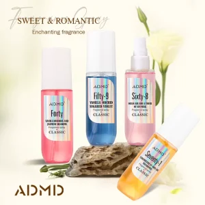 Alcohol Free Fragrance Spray Laser Logo Digital Perfume Mist Fruity Woody Scent Long Lasting Portable Arabic Numeral Liquid