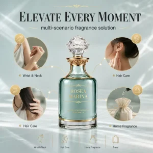 Alcohol Free Subtle Light Aroma for Hair Body Scent Indoor Atmosphere Concentrated Perfume Oil