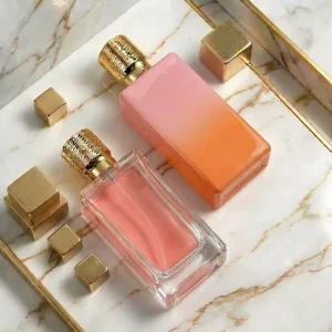 Anding Luxury Customizable 100ml Rectangle Glass Perfume Bottle Botella De Perfume