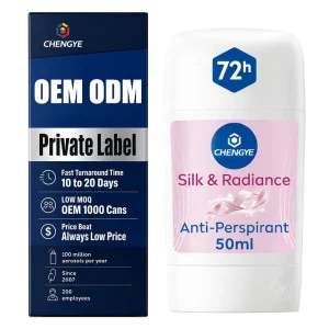 Anti-Perspirant Deodorant Stick for Women with 72 Hour Sweat and Odor Protection Pearl Extracts Long Lasting Daily Use 50ml