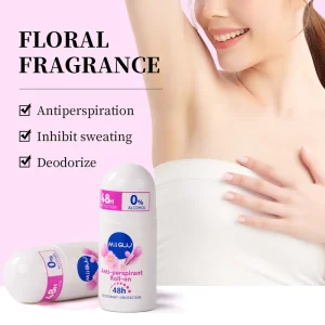 Antiperspirant Roll-On Liquid Long Lasting Portable Underarm Deodorant T3 Model Refreshing Men Women Removes Odors