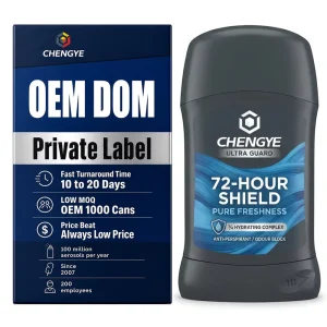 Antiperspirant Stick Deodorant for Men with Lemon Cedarwood Scent 72 Hour Sweat and Odor Protection Antibacterial Long Lasting