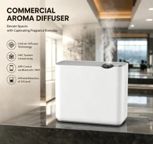 App Control Smart Waterless Commercial Hotel and Household Fragrance Oil Scent Diffuser Machine with Oil Level Detection