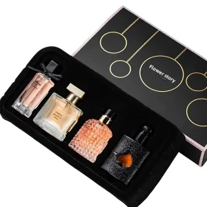 Arabic Women’s Luxury Perfume Long-Lasting Fragrance Gift Set with Rose & Gardenia Scent