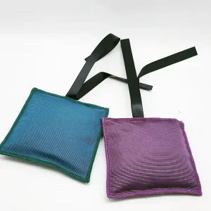 Aroma Beads Scented Sachet Bags Customized Linen Fabric Sack With Ribbon Drawstring